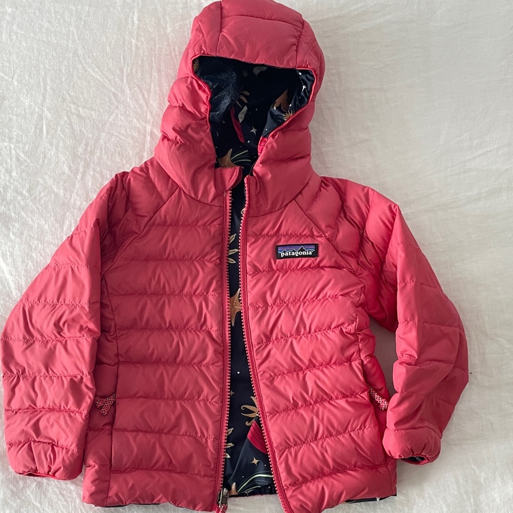 Patagonia Kids' Reversible Down Hooded Jacket